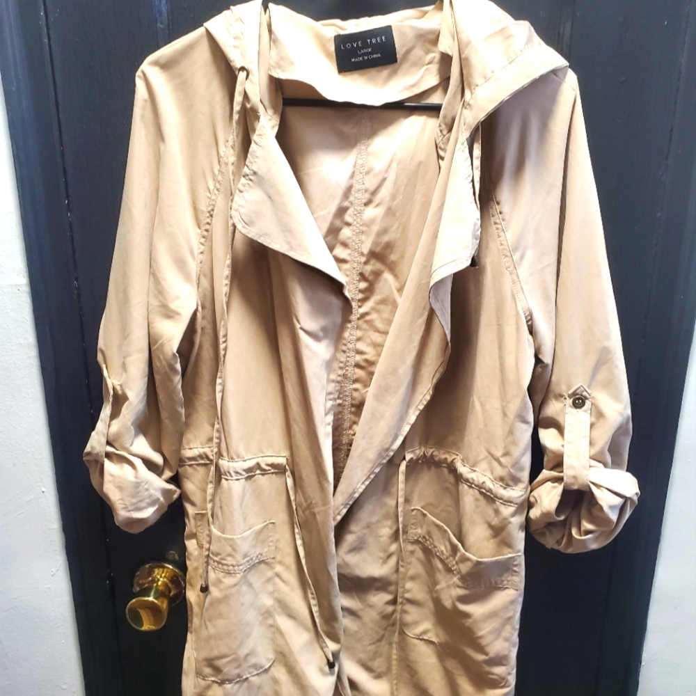 Love Tree Trench Coat